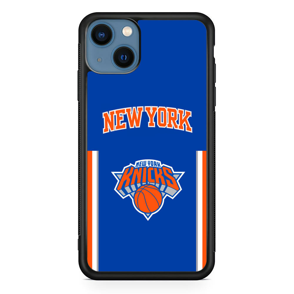 New York Knicks Bold of Blue iPhone 14 Plus Case - Carneyforia