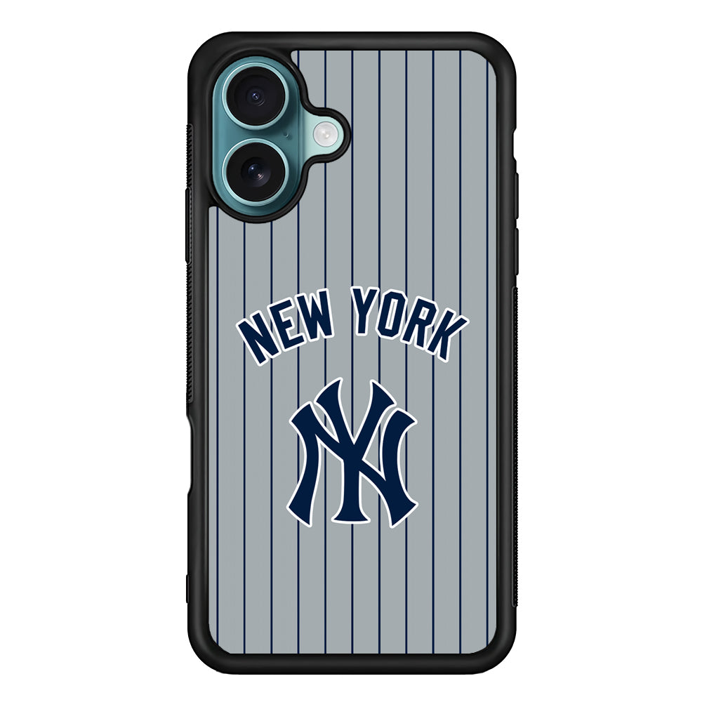 New York Yankees Curves Line Jersey iPhone 17 Case