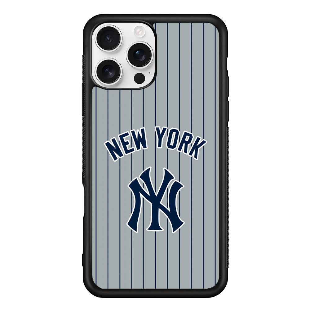New York Yankees Curves Line Jersey iPhone 16 Pro Case