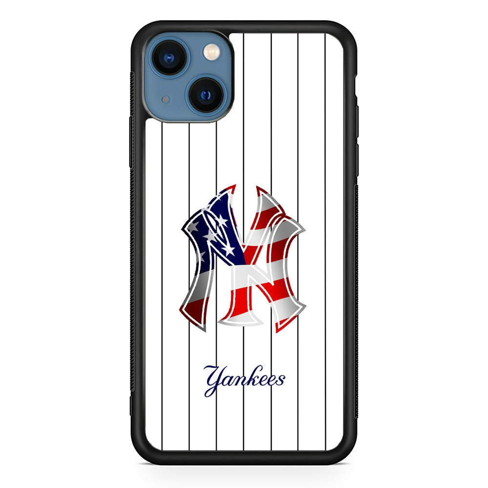 New York Yankees Flag Adaptation iPhone 15 Case - Carneyforia