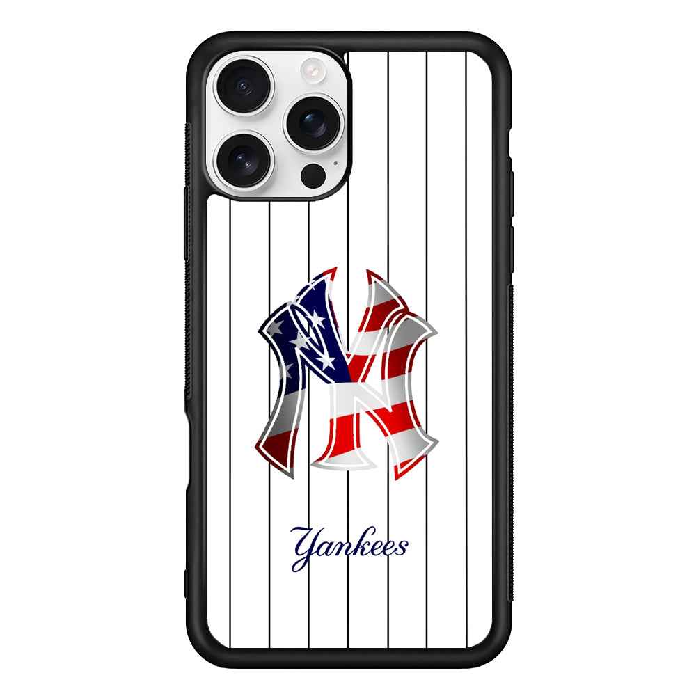 New York Yankees Flag Adaptation iPhone 16 Pro Case