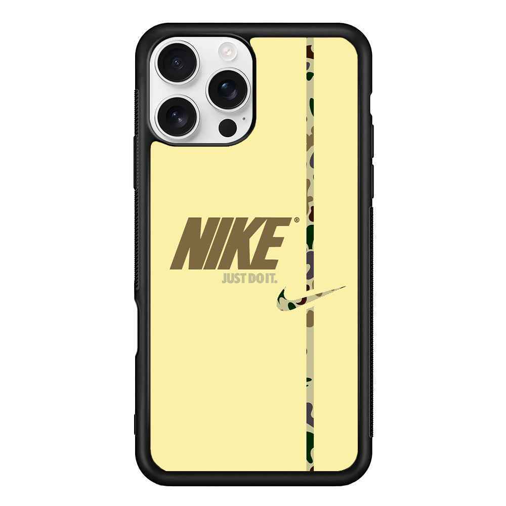 Nike Desert Camo iPhone 16 Pro Case