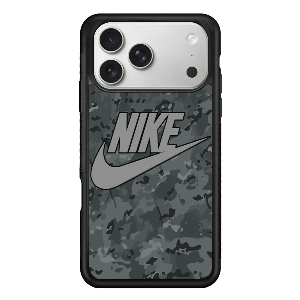 Nike Grey Camo iPhone 17 Pro Max Case