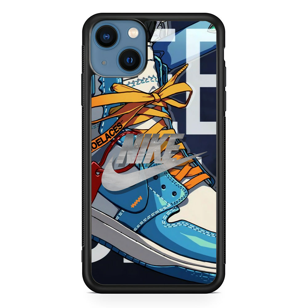 Nike Yellow Shoelaces iPhone 15 Plus Case - Carneyforia