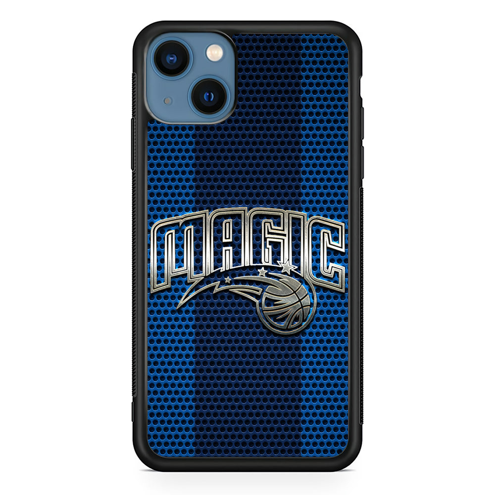 Orlando Magic Team Stripe Pattern iPhone 14 Plus Case - Carneyforia