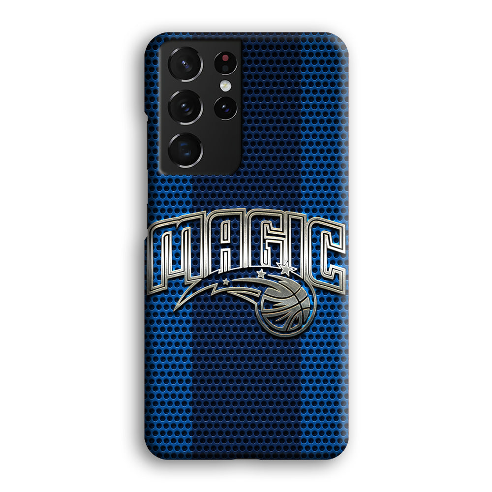 Orlando Magic Team Stripe Pattern Samsung Galaxy S21 Ultra Case