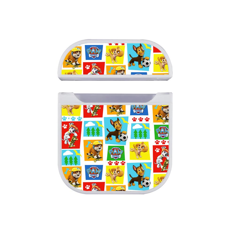 Paw Patrol Character Color Blocks Apple Airpods Case White