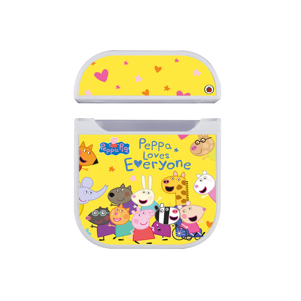 Peppa Pig Character Yellow Apple Airpods Case White