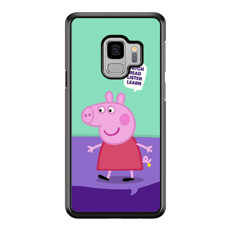 Peppa Pig Ready to Study Samsung Galaxy S9 Case