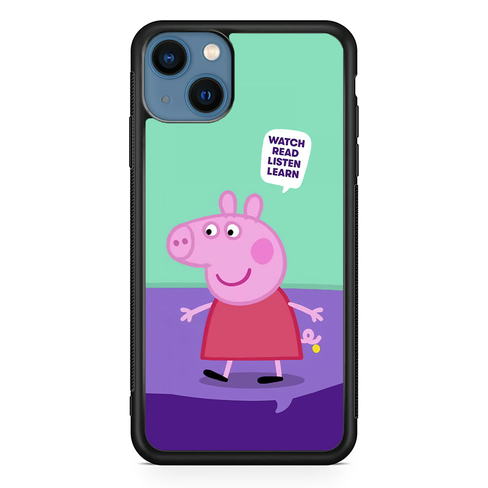 Peppa Pig Ready to Study iPhone 13 Case