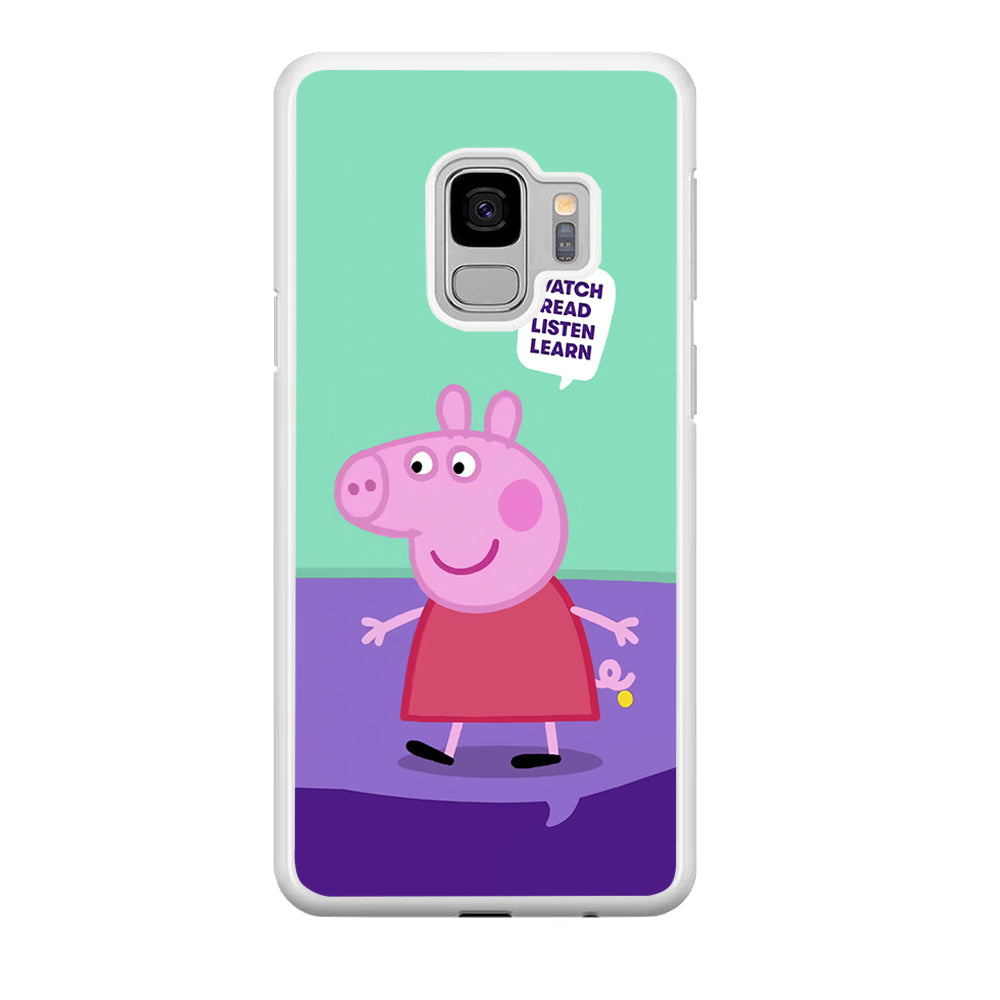 Peppa Pig Ready to Study Samsung Galaxy S9 Case