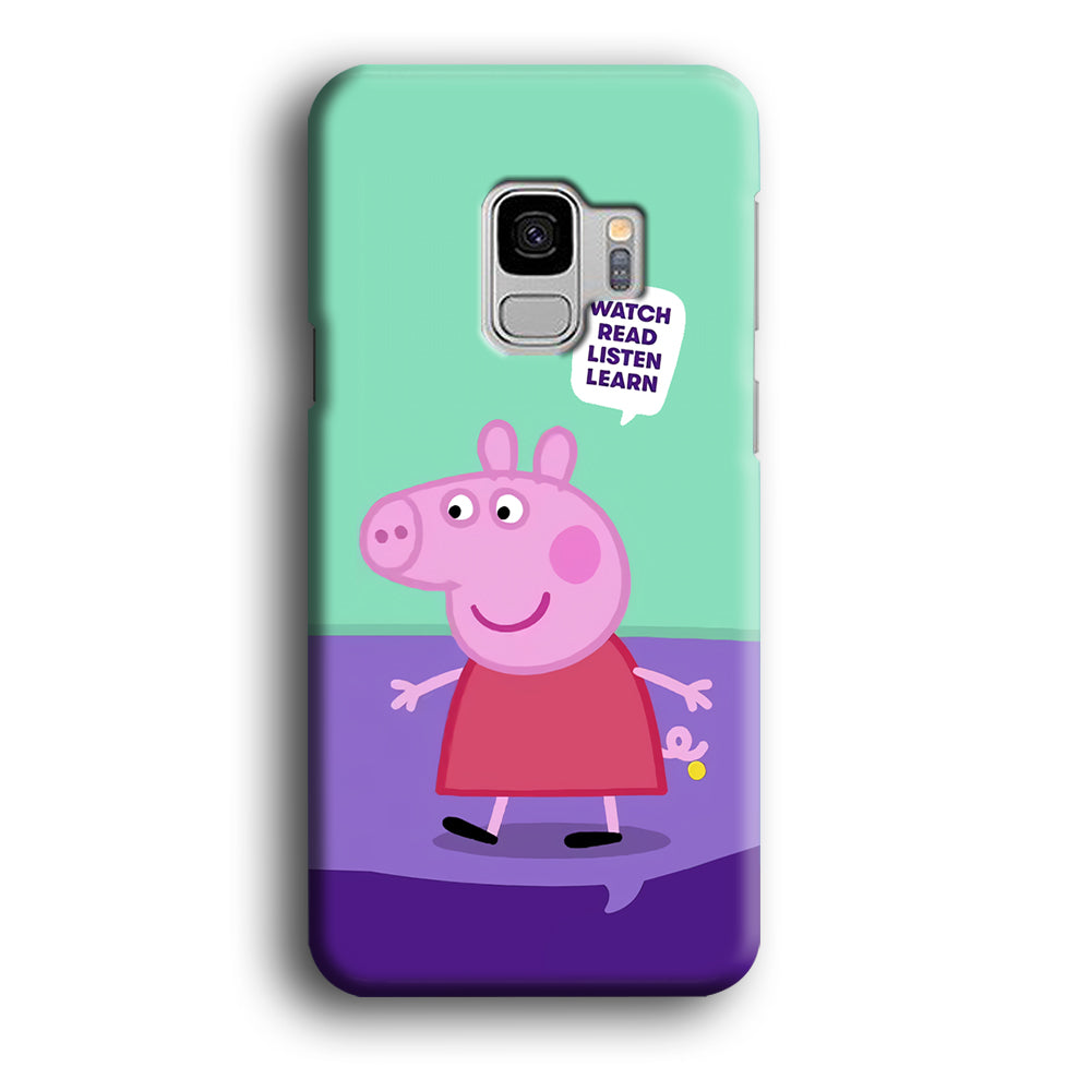 Peppa Pig Ready to Study Samsung Galaxy S9 Case