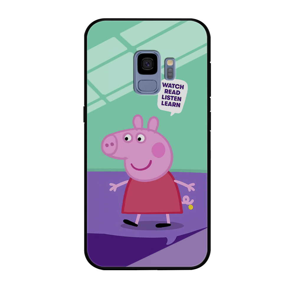 Peppa Pig Ready to Study Samsung Galaxy S9 Case