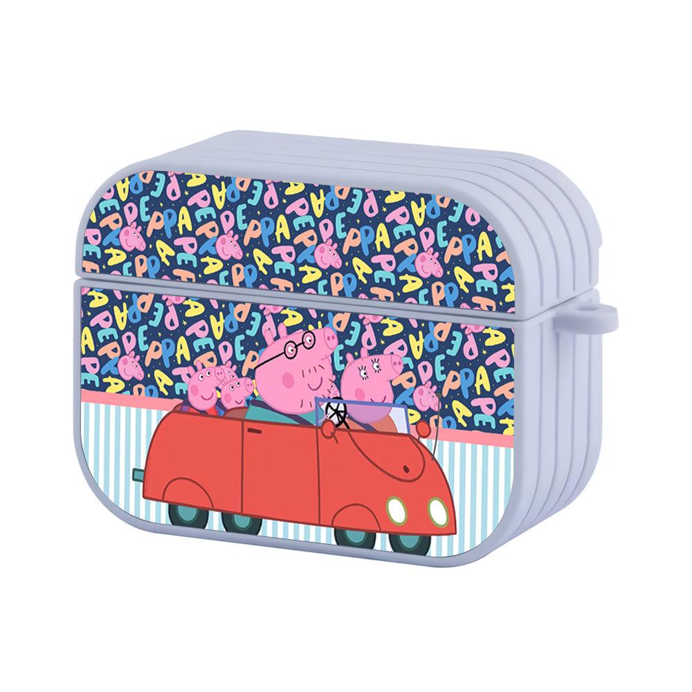 Peppa Pig Together Take Vacation Apple Airpods Pro 2 Case White