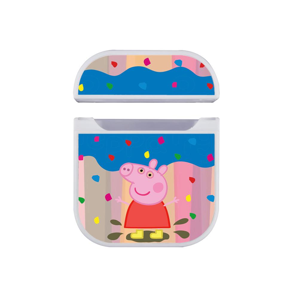 Peppa Pig Wearing Boots Apple Airpods Case White