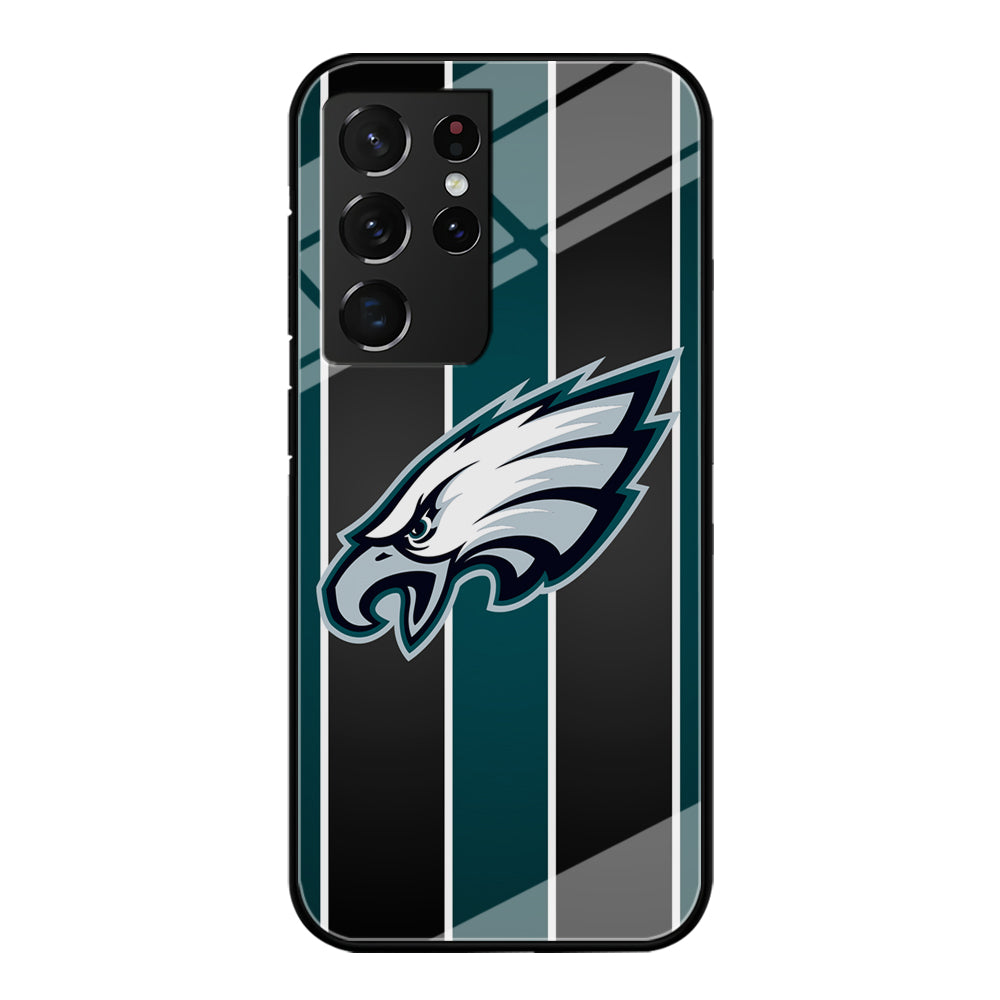 Philadelphia Eagles Stripe And Green Samsung Galaxy S21 Ultra Case