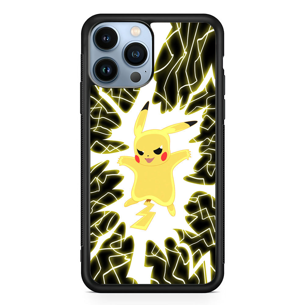 Pikachu 100 Million Volt iPhone 15 Pro Case - Carneyforia