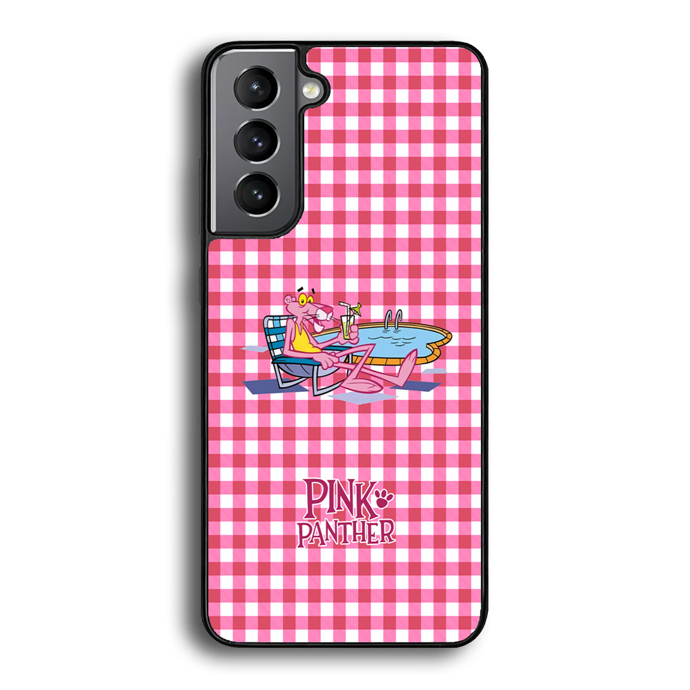 Pink Panther Relax with Swimming Samsung Galaxy S21 Plus Case - Carneyforia