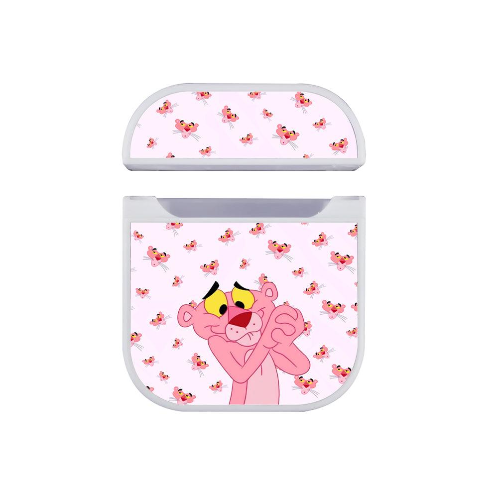 Pink Panther Satisfied with The Results Apple Airpods Case White