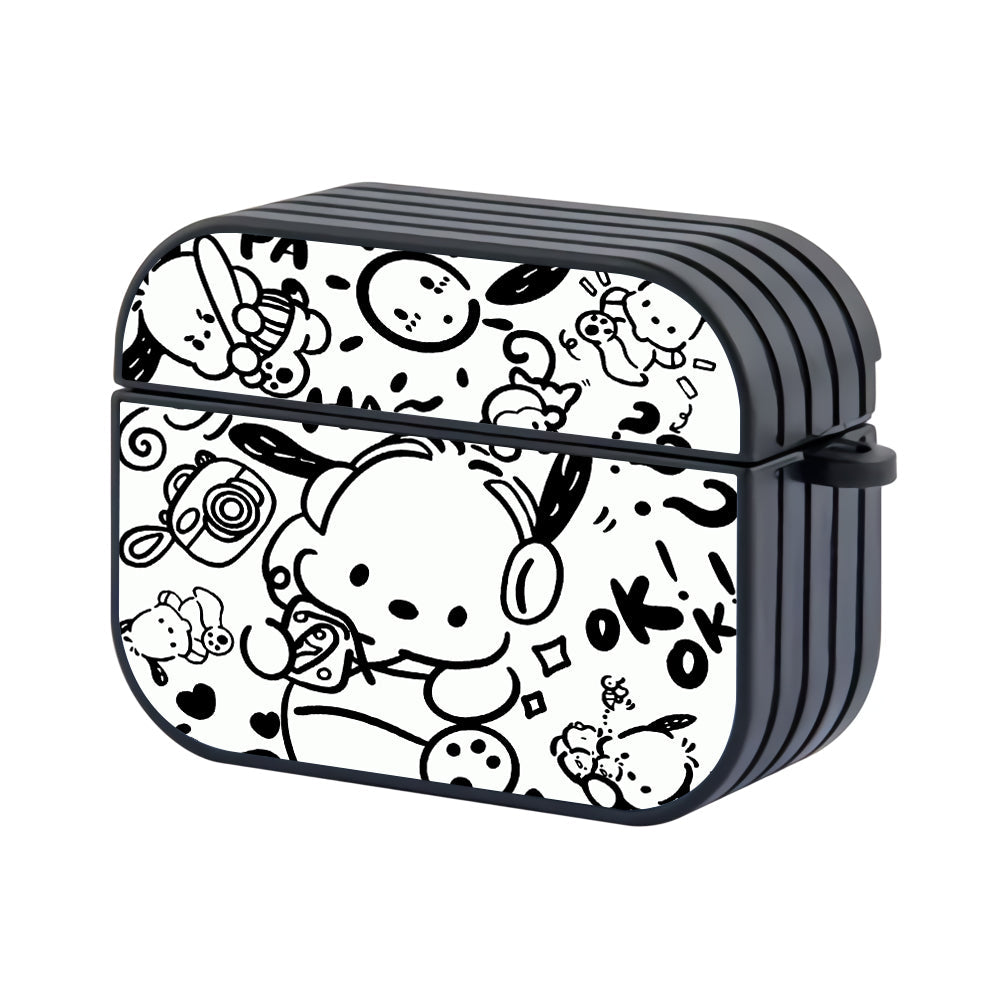 Pochacco Black And White Apple AirPods Pro 2 Case