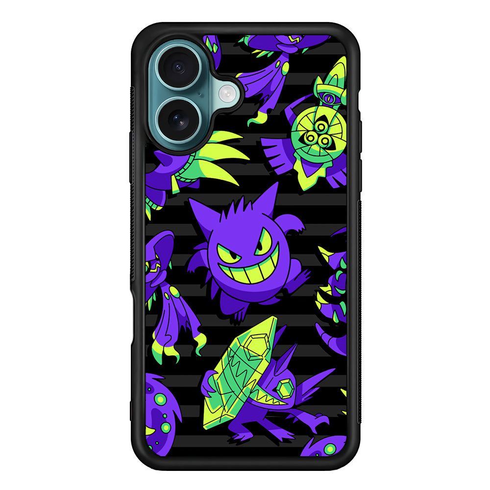 Pokemon Gengar Night Squad iPhone 16 Plus Case