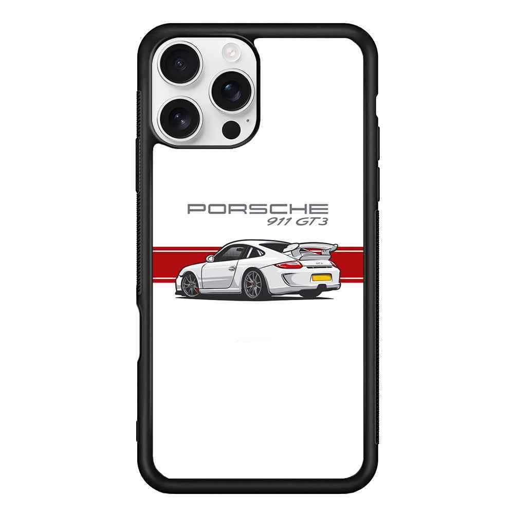 Porsche 911 GT3 Stripe Car iPhone 16 Pro Max Case