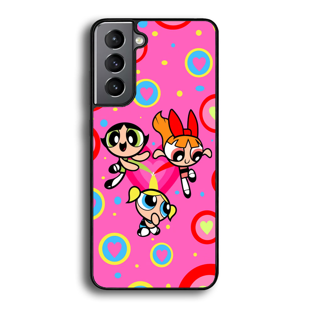 Powerpuff Girls Doodle Of Love Samsung Galaxy S21 Case - Carneyforia