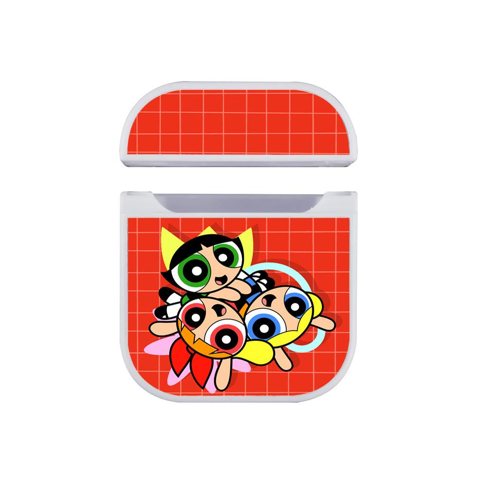 Powerpuff Girls Power in Circle Apple Airpods Case White