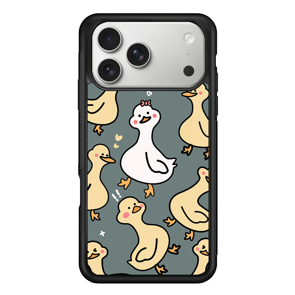 Princess of Duck Patern Wallpaper iPhone 17 Pro Case
