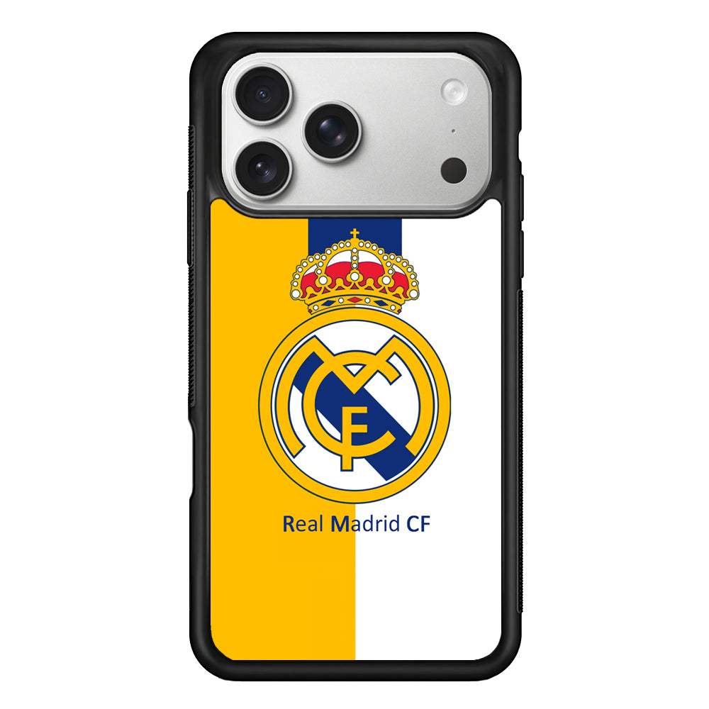 Real Madrid Yellow and Blue Line iPhone 17 Pro Case