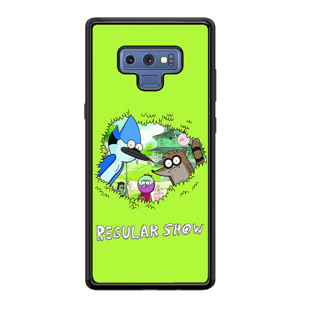 Regular Show Hide In The Bushes Samsung Galaxy Note 9 Case