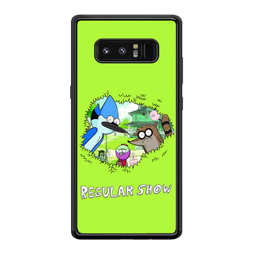 Regular Show Hide In The Bushes Samsung Galaxy Note 8 Case