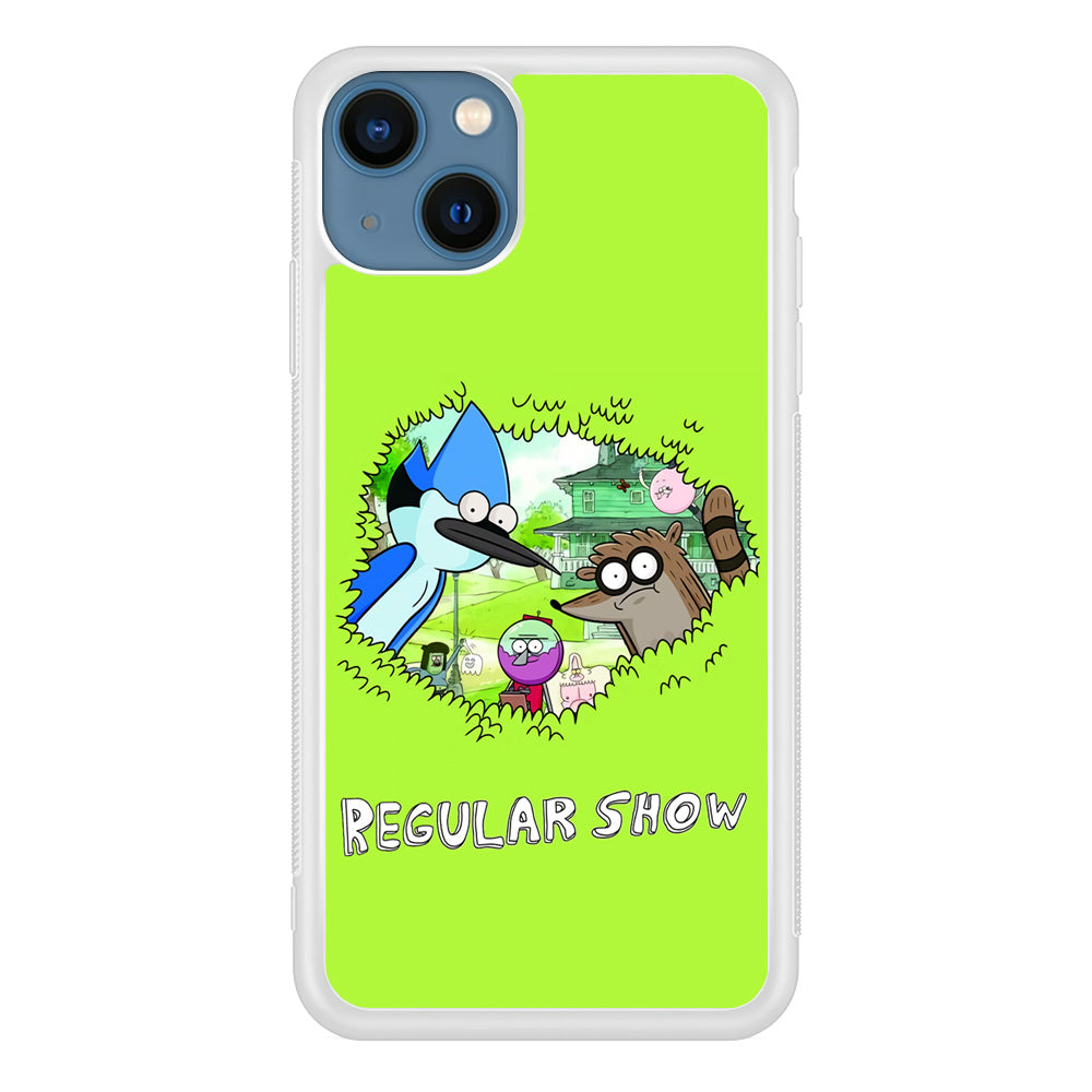 Regular Show Hide In The Bushes iPhone 13 Case