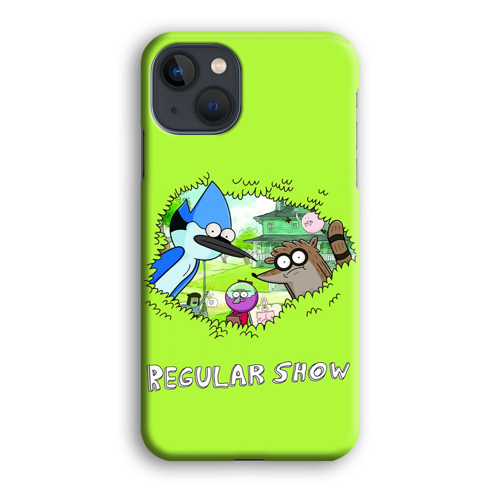 Regular Show Hide In The Bushes iPhone 13 Case