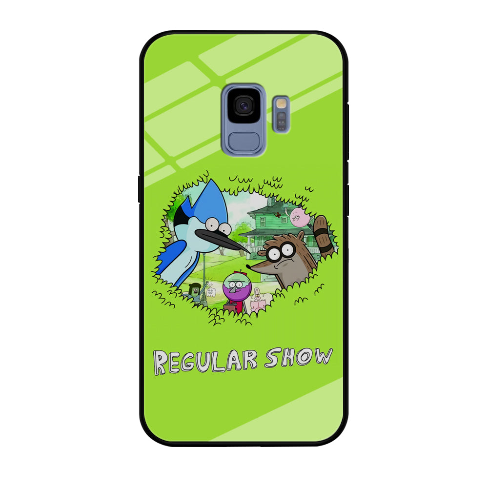 Regular Show Hide In The Bushes Samsung Galaxy S9 Case