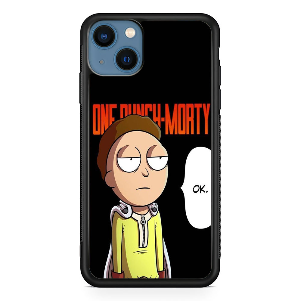 Rick And Morty One Touch Morty iPhone 14 Plus Case - Carneyforia