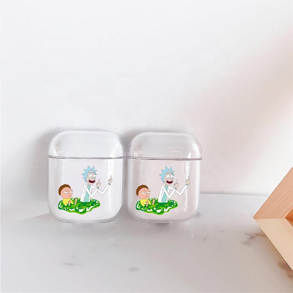 Rick and Morty Insulting Apple Airpods Clear Case