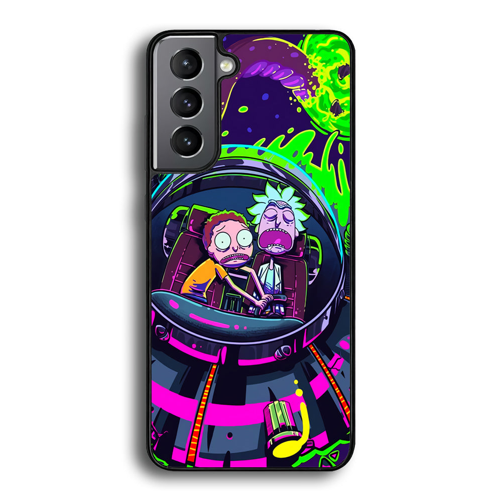 Rick and Morty Space Gate Samsung Galaxy A15 Case - Carneyforia