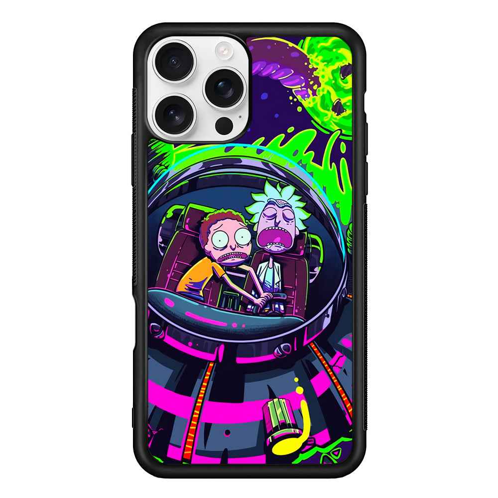 Rick and Morty Space Gate iPhone 16 Pro Case