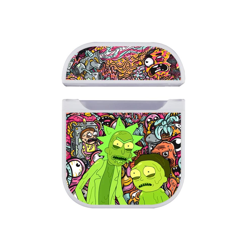 Rick and Morty The Melting World Apple Airpods Case White
