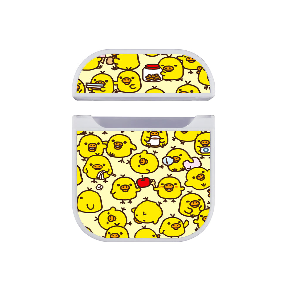 Rilakkuma Kiiroitori Daily Activity Apple Airpods Case White