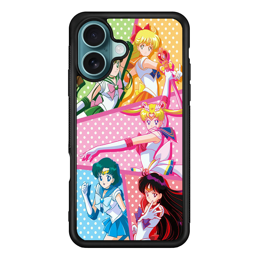 Sailor Moon Team Character iPhone 16 Case