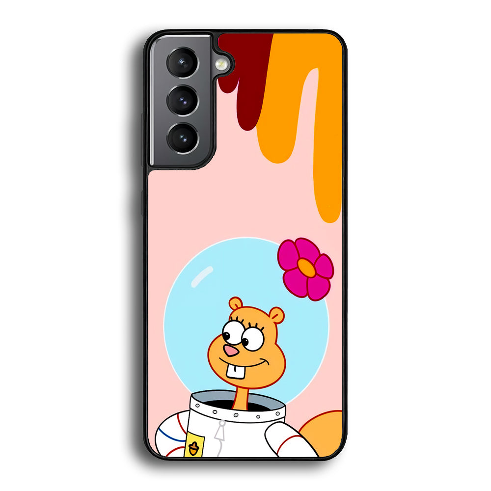 Sandy Cheeks Feeling Happy Samsung Galaxy S21 Case - Carneyforia