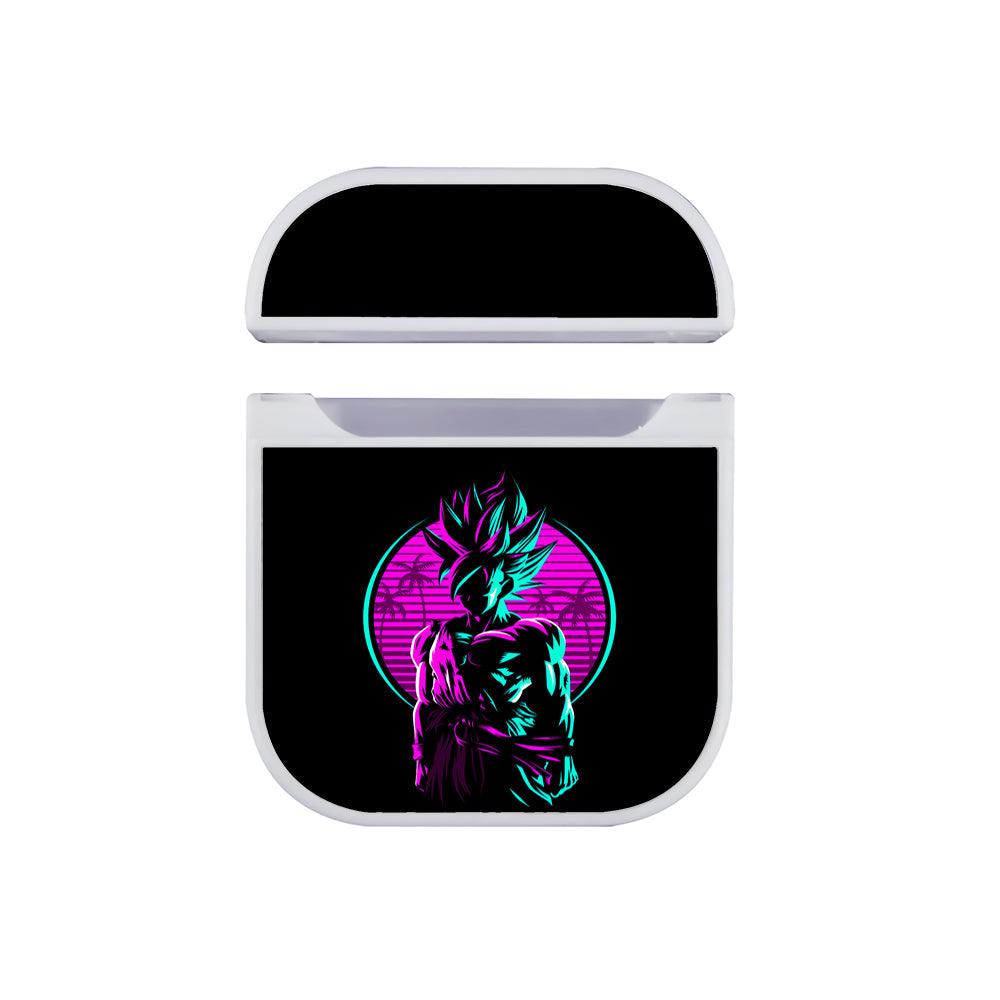 Silhouette Goku Dragon Ball Z Apple Airpods Case White