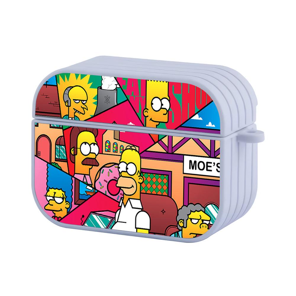 Simpson Art from Springfield Apple Airpods Pro 2 Case White