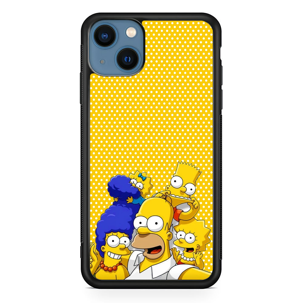 Simpson Happiness Selfie iPhone 15 Plus Case - Carneyforia