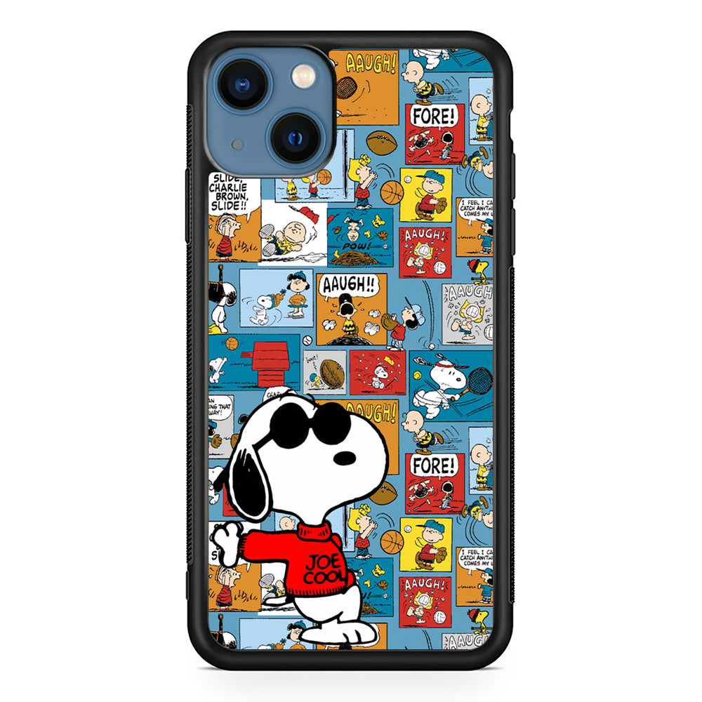Snoopy Colorful Page iPhone 14 Plus Case - Carneyforia
