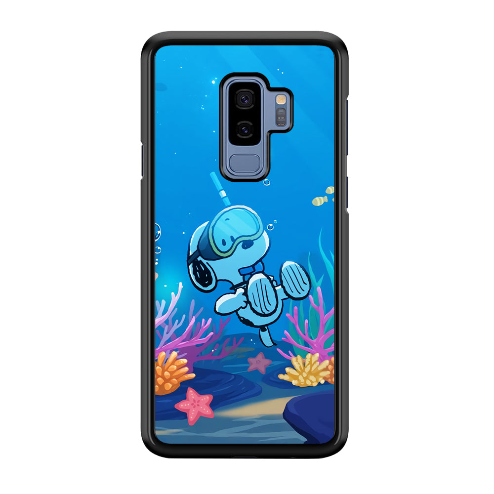 Snoopy Enjoy Diving Samsung Galaxy S9 Plus Case