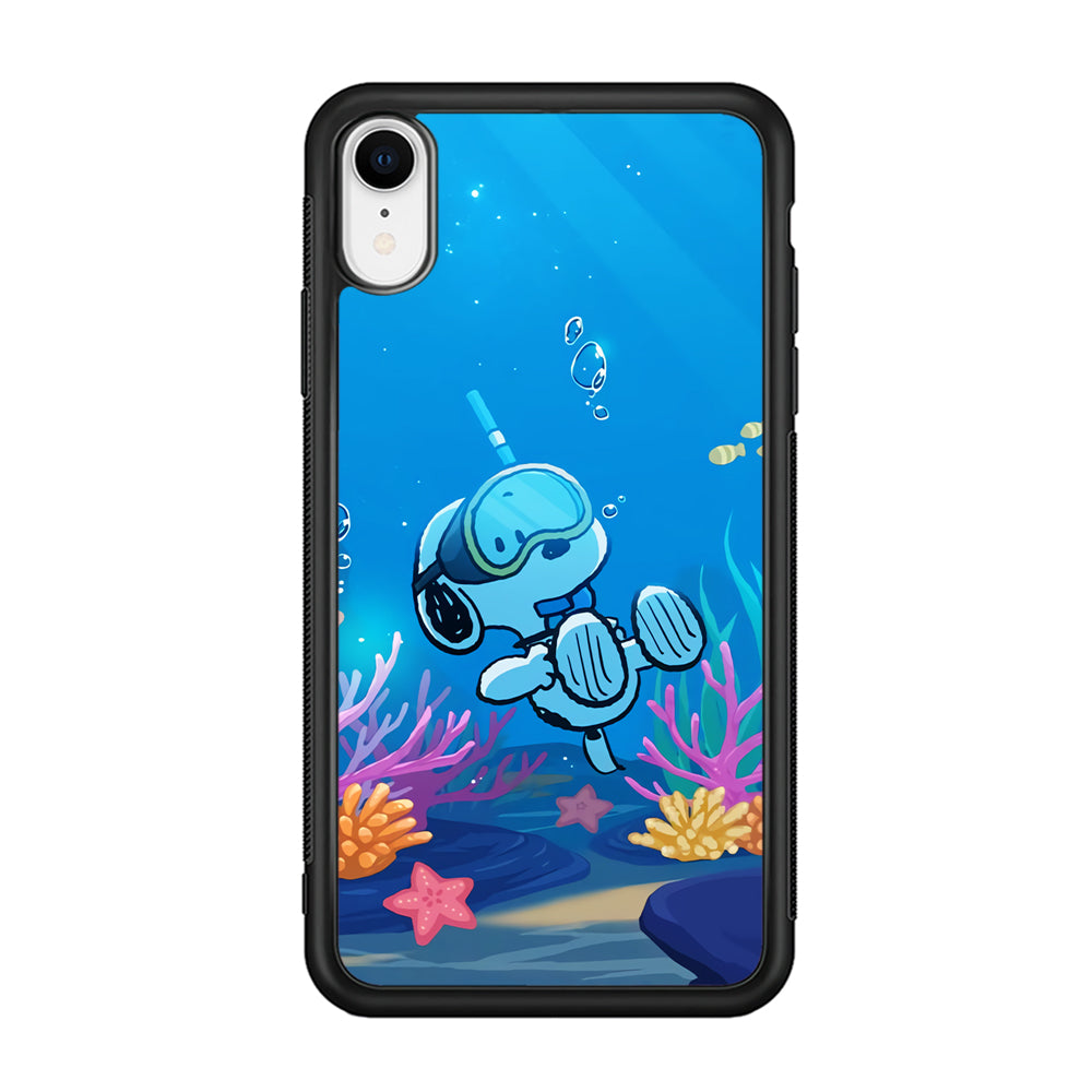 Snoopy Enjoy Diving iPhone XR Case