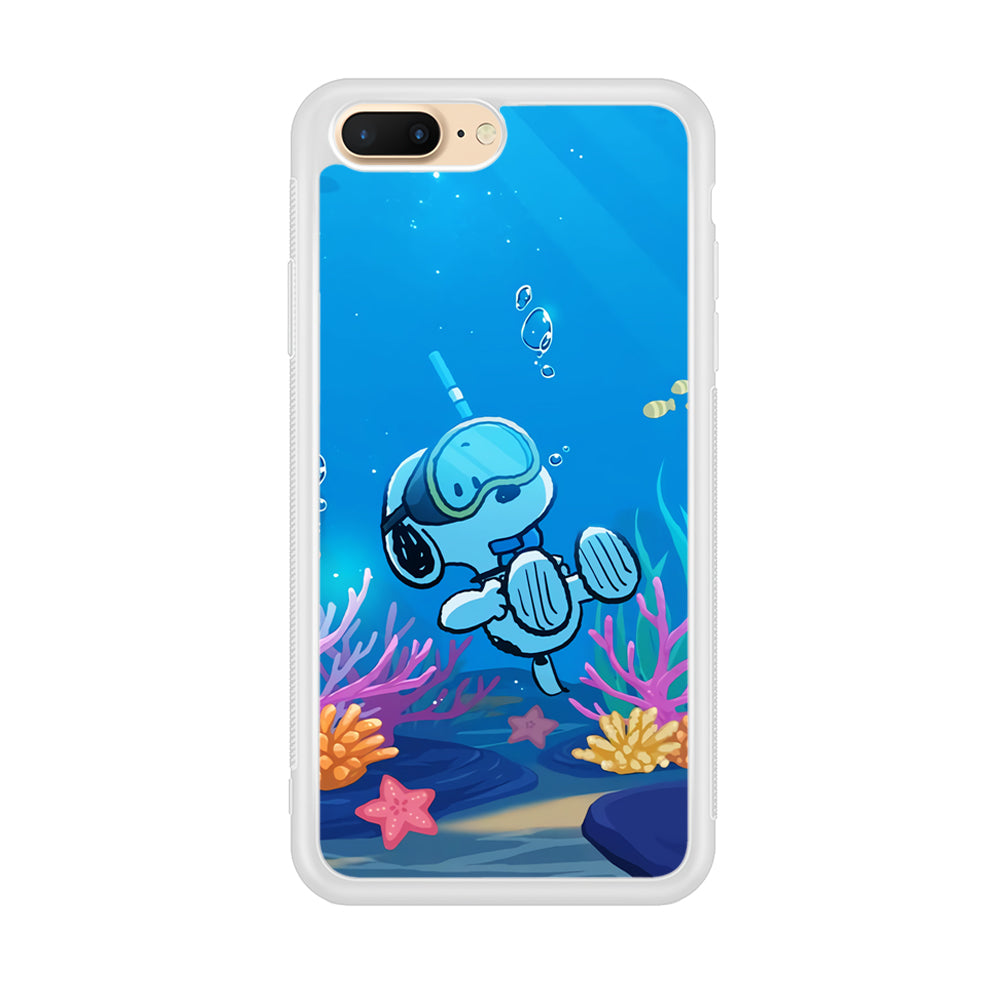Snoopy Enjoy Diving iPhone 8 Plus Case